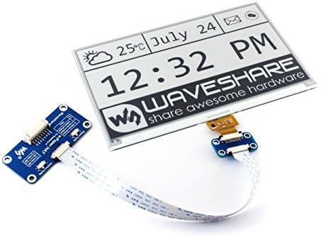 IBest 7.5inch E-paper Display HAT Module 640x384 Resolution 3.3V/5V Two-Color E-ink Display epaper Screen for Raspberry Pi/Jetson Nano/Arduino/STM32 Support Full Refresh, SPI Interface