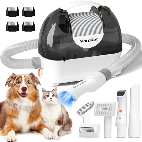 ONEISALL Pet Grooming Vacuum, Adjustable Blow Dryer & Clipper Grooming