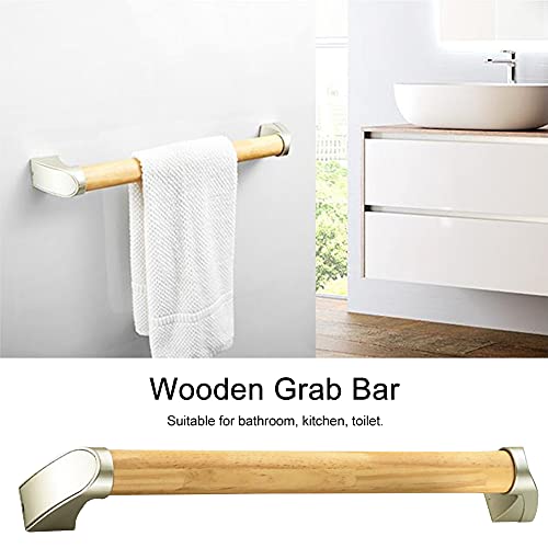Wooden Grab Bar Wall Mounted Durable Grab Rails For Home Bathroom Withstand 80-100Kg(Size:34Cm/13.39Inch) #TOP3