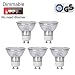 Produktbild GU10 LED Lampe Dimmbar Kimjo 6W Neutralweiß 4000K Ersatz für 75W Halogenlampen, 550LM 82Ra LED GU10 Leuchtmittel 120 °Abstrahlwinkel 5er