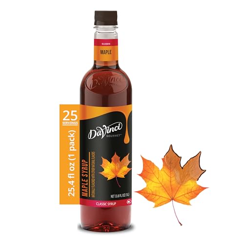 Image of DaVinci Gourmet Maple Syrup, 25.4 Fluid Ounces (Pack of 1)