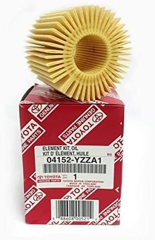 OEM GENUINE Engine Oil Filter Replacement Factory 04152-YZZA1 and DIINGO Engine Oil Washer Plug Oil Drain 90430-12031 For Toyota Camry Rav4 Highlander Avalon Tacoma Sienna Venza Lexus ES300H (PACK4)
