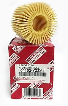 OEM GENUINE Engine Oil Filter Replacement Factory 04152-YZZA1 and DIINGO Engine Oil Washer Plug Oil Drain 90430-12031 For Toyota Camry Rav4 Highlander Avalon Tacoma Sienna Venza Lexus ES300H (PACK4)