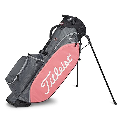 Titleist Players 4 Stadry Golf Stand Bag Charcoal/Pink