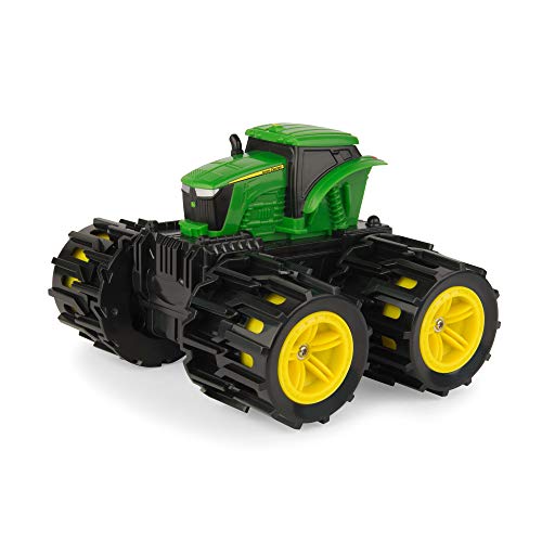 TOMY Monster Treads Mini Räder - Satz mit 4 ausfahrbaren Mini Reifen für den Spielzeugtraktor John Deere Monster Treads… – Bild 3