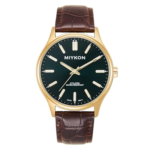 Miykon �j���p�h���X�E�H�b�` ? �N���V�b�N�Ȓ����^�A�i���O�~�j�}���X�g�J�W���A���E�H�b�` �{�v�X�g���b�v�t�� ? ���{���N�H�[�c 100�t�B�[�g�h��, �u���E���X�g���b�v�A�S�[���h�P�[�X�A�O���[���̕����ՁB, 40mm, Miykon D2G90�h