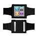 PiGGyB Groovy Silicone Watch Band Case Cover For Apple iPod Nano 6 6th Generation (Black)