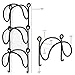 Wallniture Wrought Iron Wine Rack – Wall Mount Bottle Storage Organizer – Rustic Home Decor Set of 3
