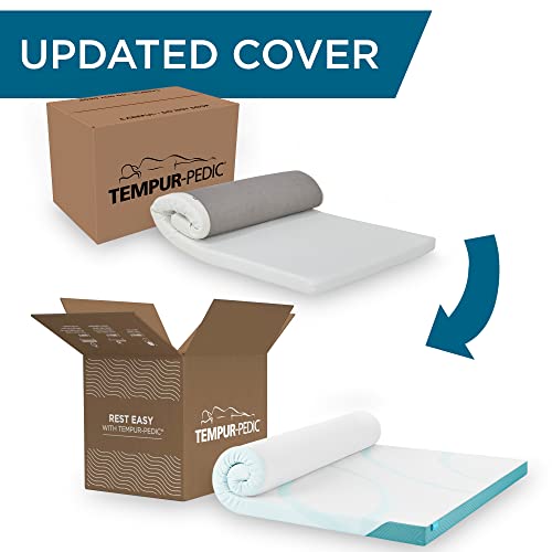 Tempur-Pedic Tempur-Adapt + Cooling 3-Inch King Mattress Topper Medium Luxury Premium Foam, Washable Cover, Medium Cooling Topper,White #TOP4