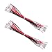 Guwarry 2 Pcs LED Power Cable Daisy Chain JST XH2.54 2Pin Plug to 0.110 Inch /2.8mm Terminals Jumper Wire Harness Lighted Up 20 LED Arcade Buttons for Arcade USB Encoder, MAME, Arcade1Up, Raspberry Pi
