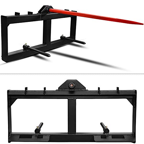 Image of YINTATECH 49 inch Hay Spear for tractor 2000 lbs Quick Attach Skid Steer