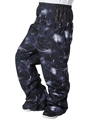 PONTAPES(ポンタぺス) スノーボード ウェア パンツ 大きいサイズ 全6色 メンズ POP-83KING ギャラクシーパープル 4Lサイズ スノーウェア スノボウェア スキーウェア ウエア 男性用 下 滑雪服 ビッグサイズ