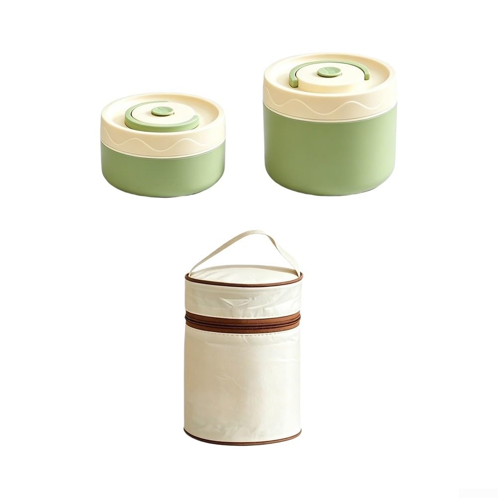 Contenitori Pranzo Ceramica e PP Isolati 750ml Totali(Green)
