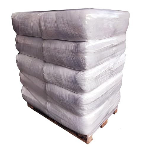 Bricoloco Trapo 100% algodón de Color Blanco en Tejido de sábana para Cocina, secar Coche, talleres, Industrias. Paños con Capacidad de absorción y Limpieza Extra (1, Kilogramos, Blanco sábana)