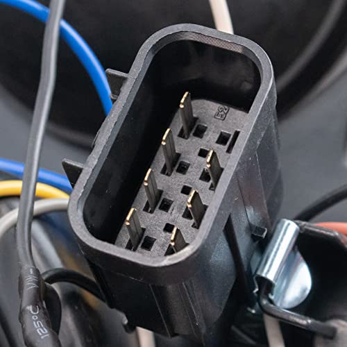 Image of TRQ Performance Driver and Passenger Side Headlight Assembly Set Black Housing Projector Clear Lens Compatible with 07-13 Chevrolet Avalanche 07-13 Chevrolet Suburban 2500 07-14 Chevrolet Tahoe