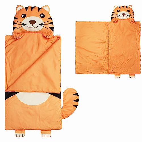 Image of Kid's Nap Buddies Character Preschool Nap Mat, Toddler Sleeping Bag with Pillow for Daycare, Ages 3+