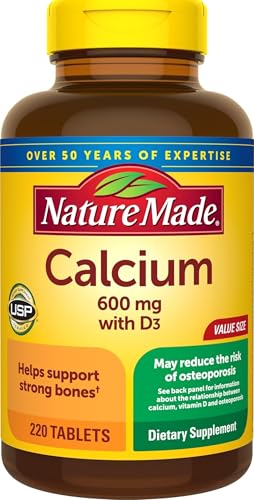 Nature Made Calcium 600 mg with Vitamin D3 for...