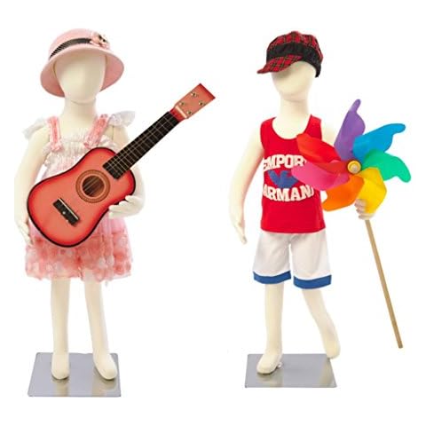 Abstract Standing Unisex Child Mannequin + Base (R-06) (2 in Box!) Cover