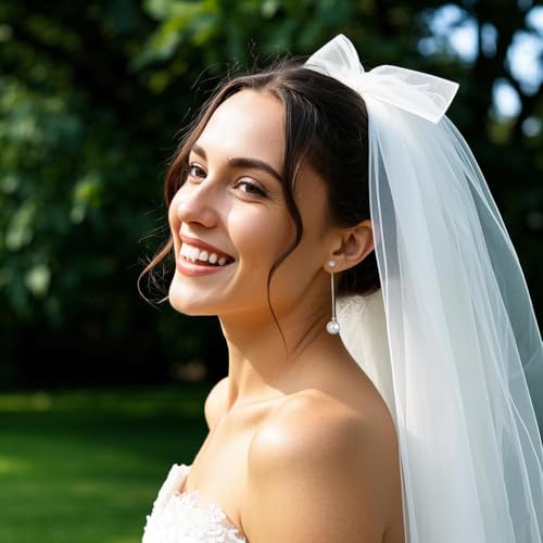 Reffeer Solid 925 Sterling Silver Pearl Earrings Drop for Women Teens Girls Pearl Dangle Earrings CZ Studs Wedding Bridal Dangle Earrings3