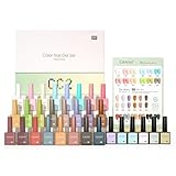 CANNI CC2 Gel Nail Polish Set, 30 Pcs 9ml White Pink Nude Blue Pastel Gel Polish Soak Off LED Natural Nail Gel Polish Set Nail Art Starter Manicure Salon DIY at Home