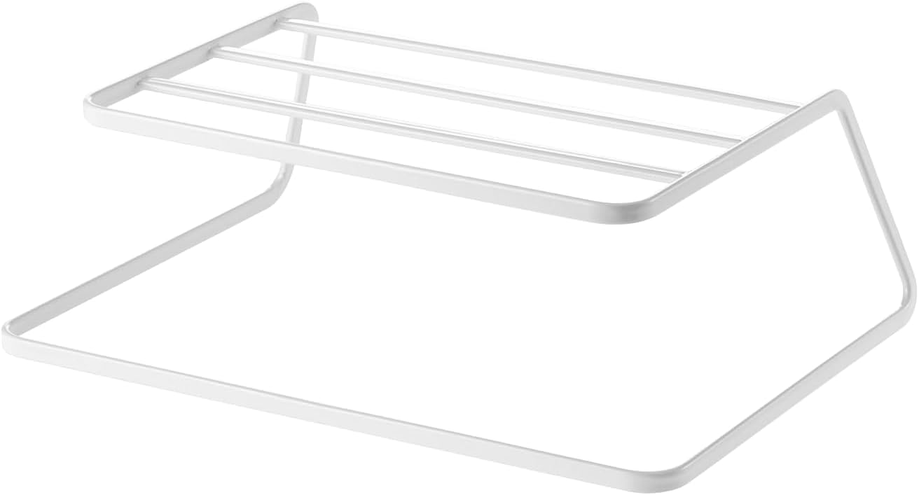 Yamazaki Home Tower Dish Riser - Shelf Organizer & Storage For Kitchen Cabinets - Steel -