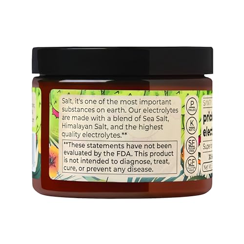 Image of Santa Cruz Paleo Electrolyte Powder, Prickly Pear Flavor, Sugar Free Hydration Drink Mix with Himalayan Pink Salt, Sea Salt, Magnesium Glycinate, Potassium Chloride, Sweetened with Stevia, 30 Servings