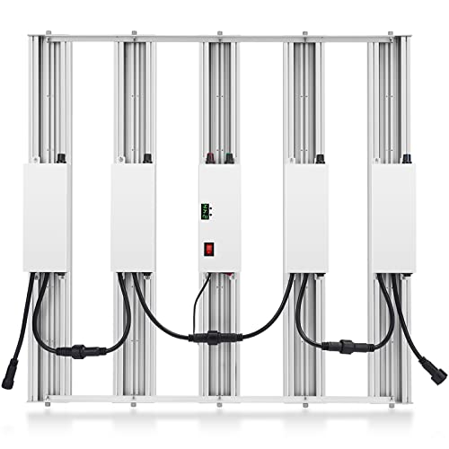 Enjoyield Diy-420 Led Grow Lights, Full Spectrum With Flower Booster Bar Grow Lights, 4X4Ft Dimmable Commercial Growing Lamp For Indoor Plants Veg And Flower With Daisy Chain #TOP1