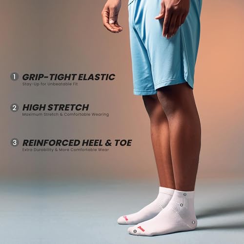 Penn Men's Cushioned Quarter Socks |Ideal for Sports, Gym, Hiking & Everyday Wear3