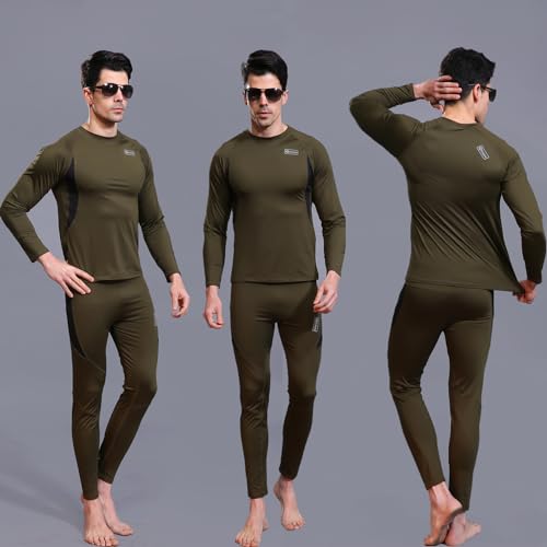 Image of WINDCHASER Mens Thermal Underwear Set Winter Sport Hunting Gear Sport Long Johns Base Layer Bottom Top