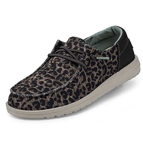 Image of HEYDUDE Women's Wendy Canvas | Women's Shoes | Women's Lace Up Loafers | Comfortable & Light-Weight