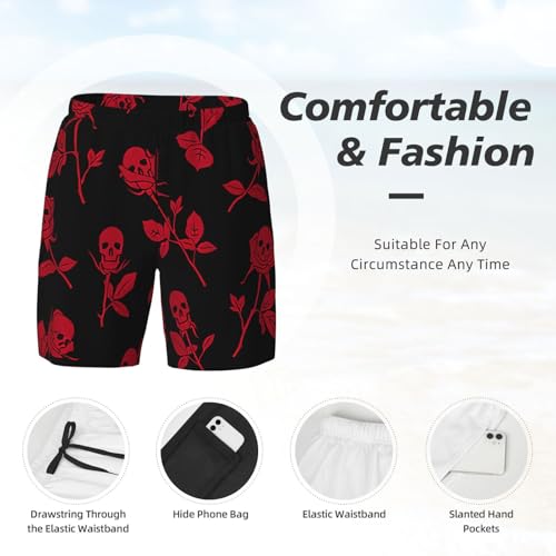 Maillot de bain homme avec poches et doublure de compression