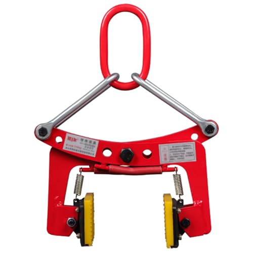 Alloy Steel Stone Lifting Clamps with Ergonomic Pull Ring, Adjustable Marble Lifting Clamps with Rubber Chuck, Plate Vertical Clamp for Transporting(6-18cm/2.4-7.1 in)