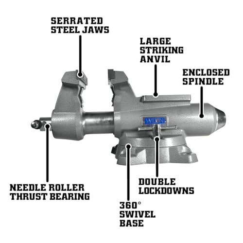 Wilton Mechanics Pro Bench Vise, 8" Jaw Width, 8-1/2" Jaw Opening, 4-1/2" Throat (Model 880M) - Image 2