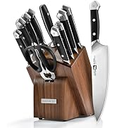 Amazon.com: Klaus Meyer 19-Piece Knife Block Set with Sharpener