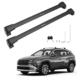 Powerty 300LBS Roof Rack Cross Bars for 2016-2026 Hyundai Tucson SE/SEL/N Line/Limited with Flush Side Rails, Lockable Heavy Duty Aluminum Roof Rails Crossbars for Hyundai Accessories