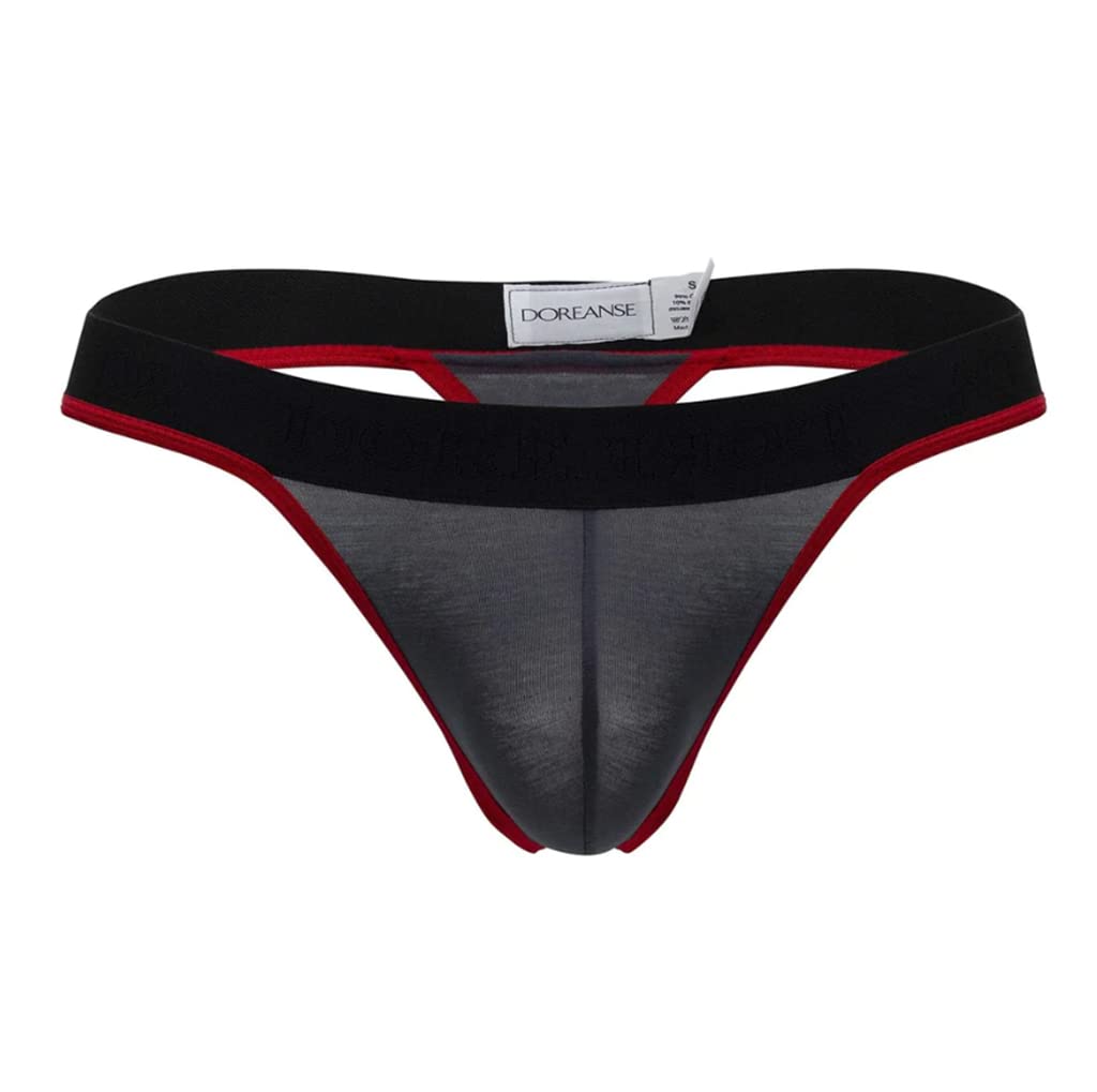 Doreanse Men's Anthracite Underwear Thongs 1012 Sexy (Anthracite/M)