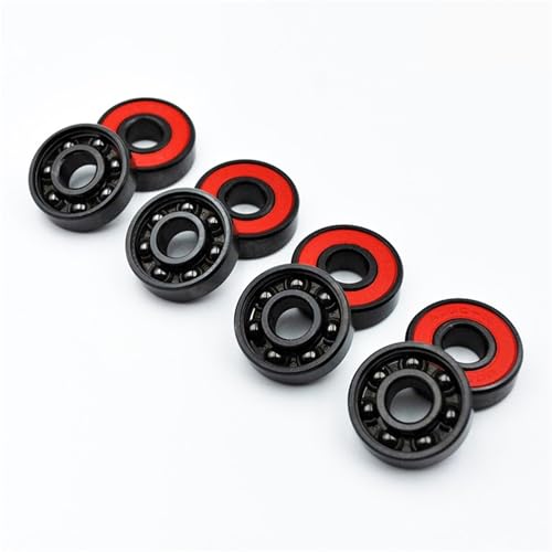 Roulements 608 2RS céramique noire anti-poussière pour skate