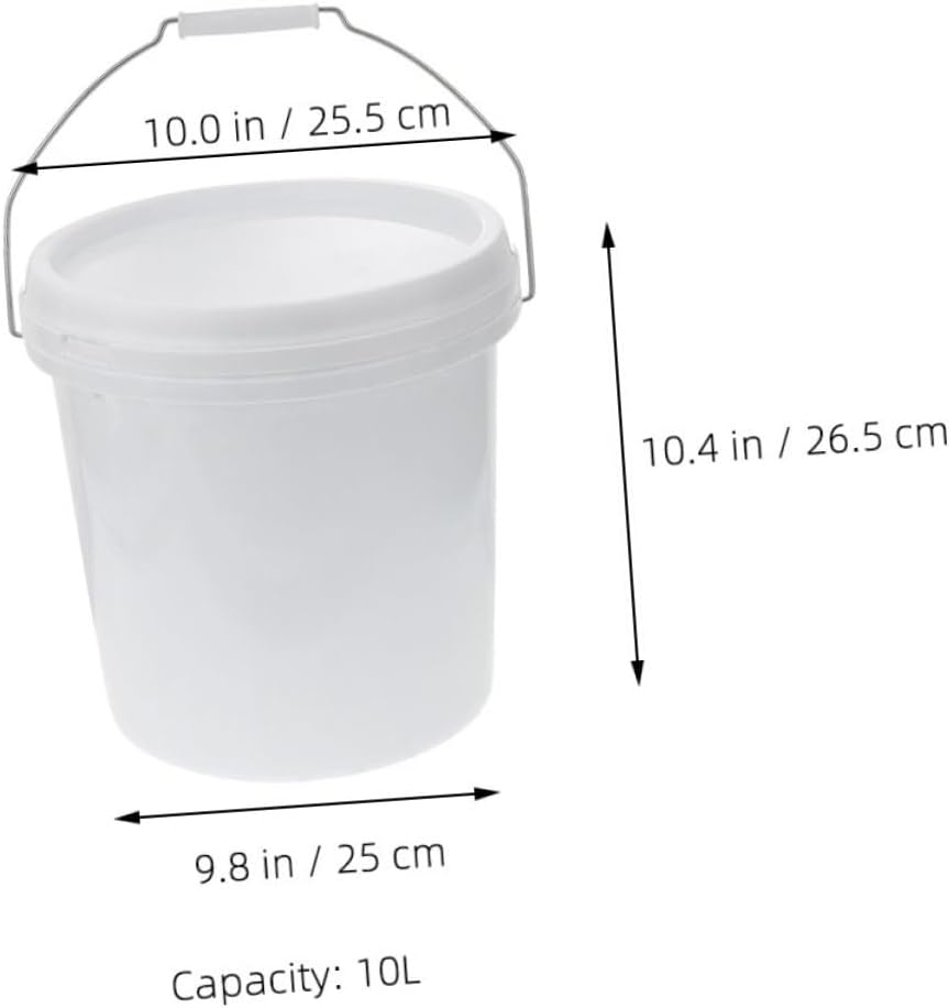 2pcs Color Mixing Buckets with Lid Sealed Storage Container for Paint Pigments and Liquids Portable Design for Easy Carrying and Spill Prevention