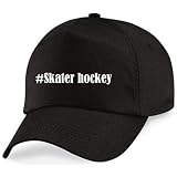 Reifen-Markt Base Cap Hashtag #Skater Hockey Größe Uni Farbe Schwarz Druck Weiss
