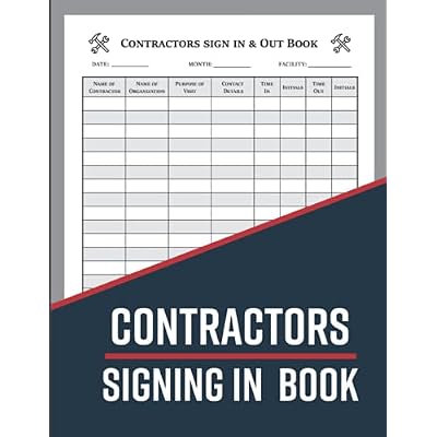 Contractors Signing In Book