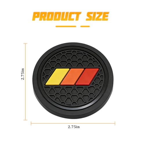 Bittwee Portavasos para Auto 2pcs Tri-Color PVC miniatura 2