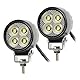 Hooma 2PCS 20W 2.5 Inch LED Arbeitsscheinwerfer Runde für Motorrad, Traktor, Auto, Offroad 12V/24V 1800lm Flood Beam