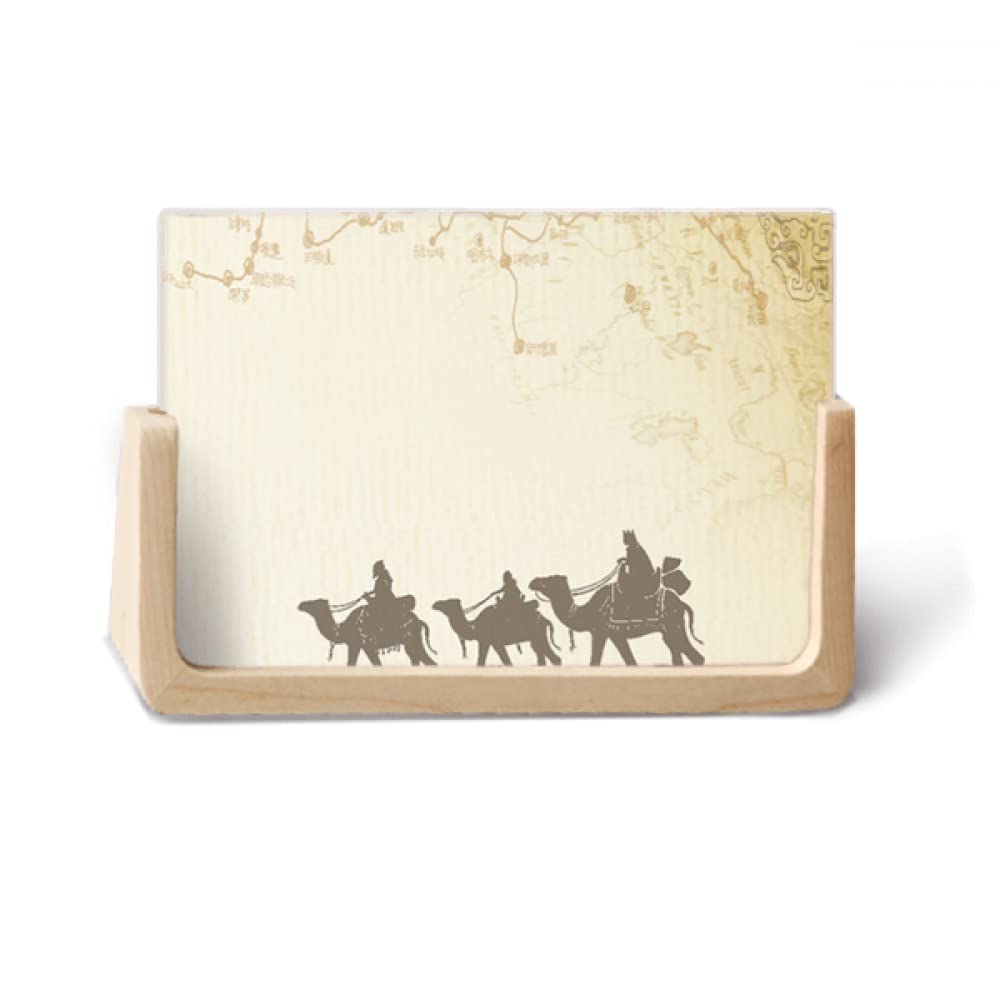 Camel Chinese Painting Silk Road map Photo Wooden Photo Frame Tabletop Display