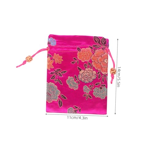 ABOOFAN 8pcs Chinese Drawstring Pouches of Fabric Bags Jewelry Drawstring Pockets Lucky Money Bags Necklace Pouches Portable Storage2