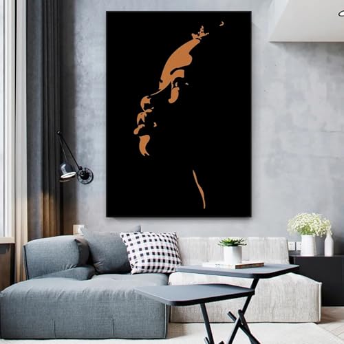 Art mural impression salon fierté noire pour décorer votre intérieur