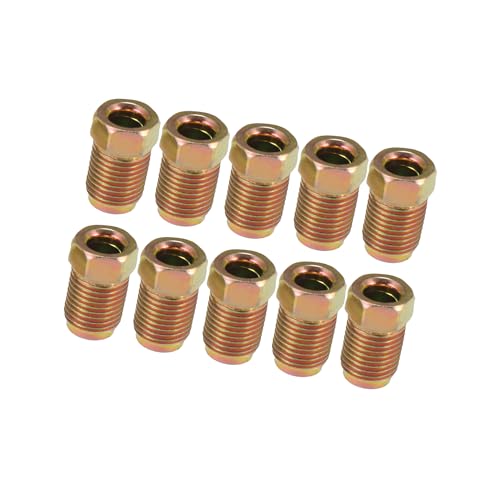 Roscas M10 x 1.0 para tubos de freno de acero de 3/16 pulgadas en automoción