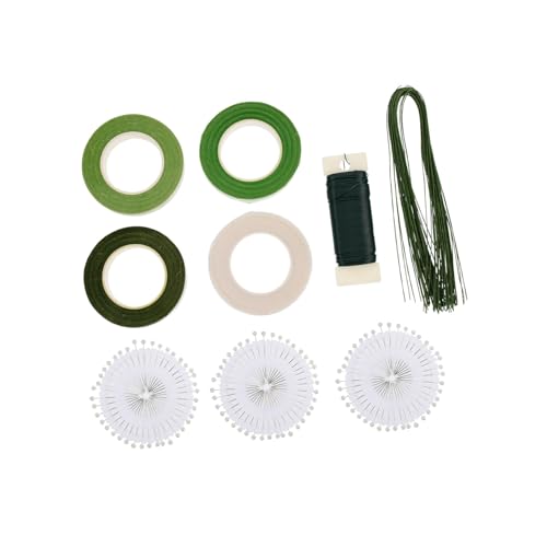 jojofuny 1 Set Floral Arrangement Kit Flower Tape Wire Bouquet Stem Wrap DIY Flower Art Supply