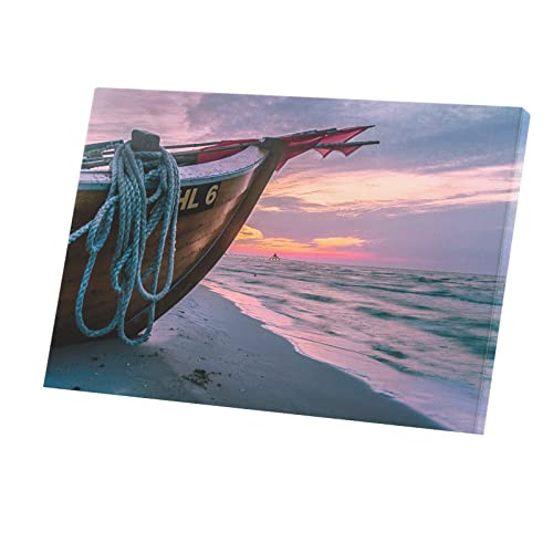 Bateau de pêche sur la plage toile murale pour revivre vos souvenirs de vacances
