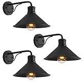 VICTOGATE 3 Pack Outdoor Wall Lights Wall Mount for House Front Porch Outdoor Wall Light Fixtures Wa
