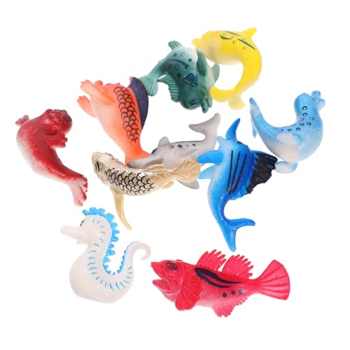 Imagen de LABRIMP 10 Piezas Conjunto Animales de PVC Simulados Juguetes Educativos de Decoración para Hogar y Desarrollo Infantil